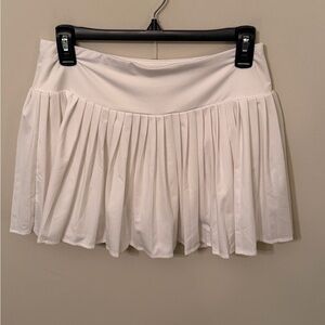 Laura Ashley White Pleated Skort Size Medium